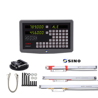 2軸デジタル読み取り SINO SDS6-2V DRO メタルLEDキットと フレーシングマシンのための2つの線形ライナー