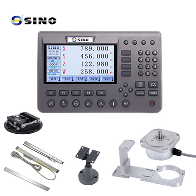 SINO 4軸デジタル読み取りシステム SDS200 機械用回転機用線形エンコーダー付き耐久性のある金属液晶