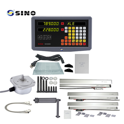 SINO 2軸回転機デジタル読み取りシステム SDS2MS AC 100-240V回転機とフレーズ機のための線形スケールを持つ多機能
